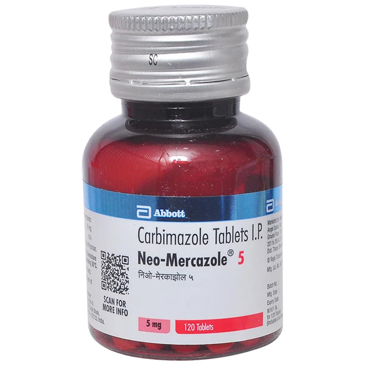 Neo-Mercazole 5 Mg Tab